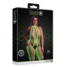 Ouch! Glow Combinaison Filet et Dos nu Vert Fluo